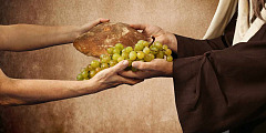 Passing Out Physical Bread